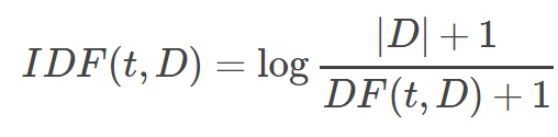 Inverse document frequency