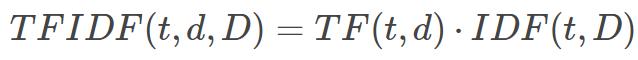 Term frequency-inverse document frequency