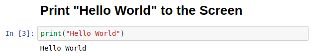 Hello World in Python